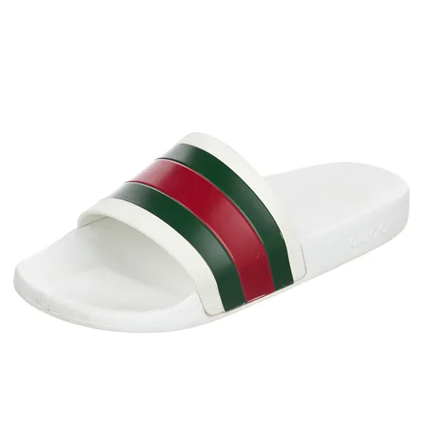 Dép Gucci Web Slide Sandal White Màu Trắng Size 41 - Dép - Vua Hàng Hiệu