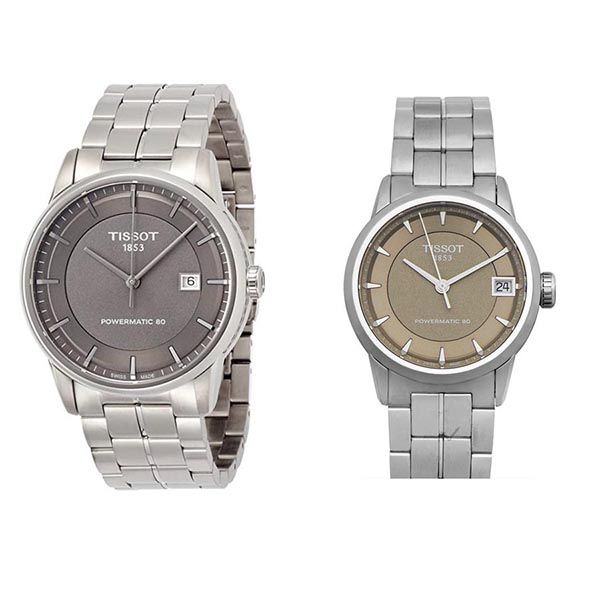 Đồng Hồ Đôi Tissot Luxury Powermatic 80 Gray T086.407.11.061.00 Và T086.207.11.301.00 Màu Bạc - Đồng hồ - Vua Hàng Hiệu