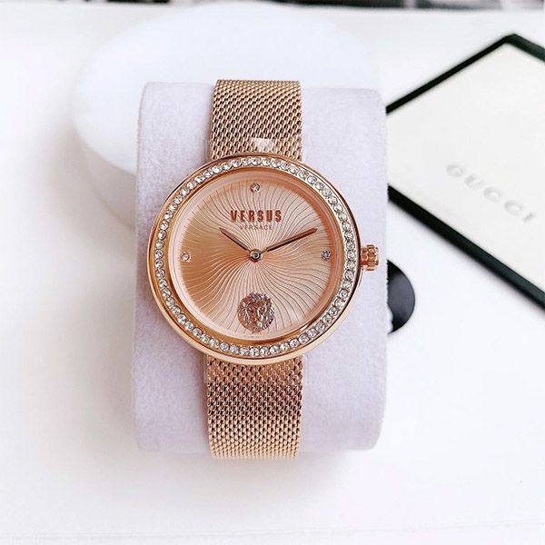 Đồng Hồ Nữ Versace Versus Womens IP Lea Bracelet Watch VSPEN2421 Màu Vàng Hồng - Đồng hồ - Vua Hàng Hiệu