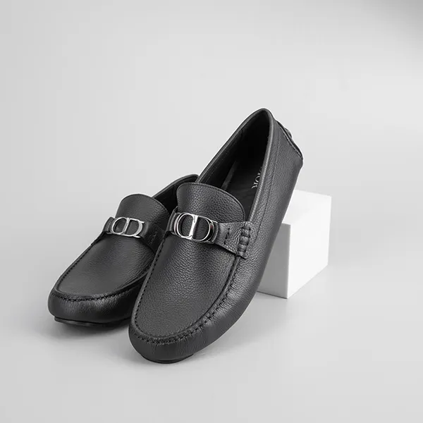 Giày Lười Dior Homme Plain Leather Logo Oxfords 3LO114YJK 969 Màu Đen Size 41 - Giày - Vua Hàng Hiệu