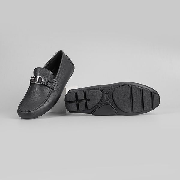 Giày Lười Dior Homme Plain Leather Logo Oxfords 3LO114YJK 969 Màu Đen Size 41 - Giày - Vua Hàng Hiệu