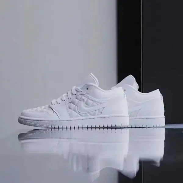 Giày Thể Thao Nike Air Jordan 1 Low Quilted White (W) DB6480-100 Màu Trắng Size 36 - Giày - Vua Hàng Hiệu