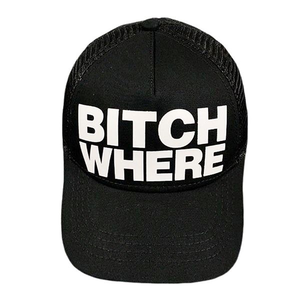 Mũ Dsquared2 Bitch Where Baseball Cap Màu Đen - Mũ nón - Vua Hàng Hiệu