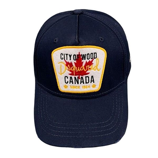 Mũ Dsquared2 City Of Wood Cotton Baseball Cap In Navy Màu Xanh Navy - Mũ nón - Vua Hàng Hiệu