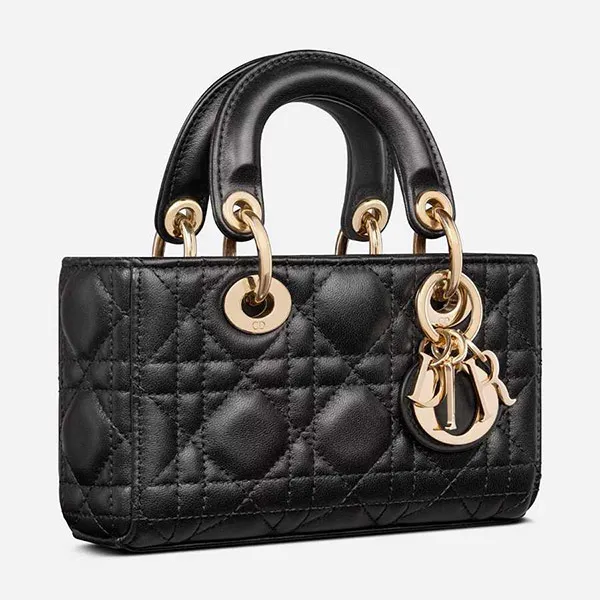 Túi Xách Tay Dior Micro Lady D-Joy Bag S0910ONGE_M900 Màu Đen - Túi xách - Vua Hàng Hiệu