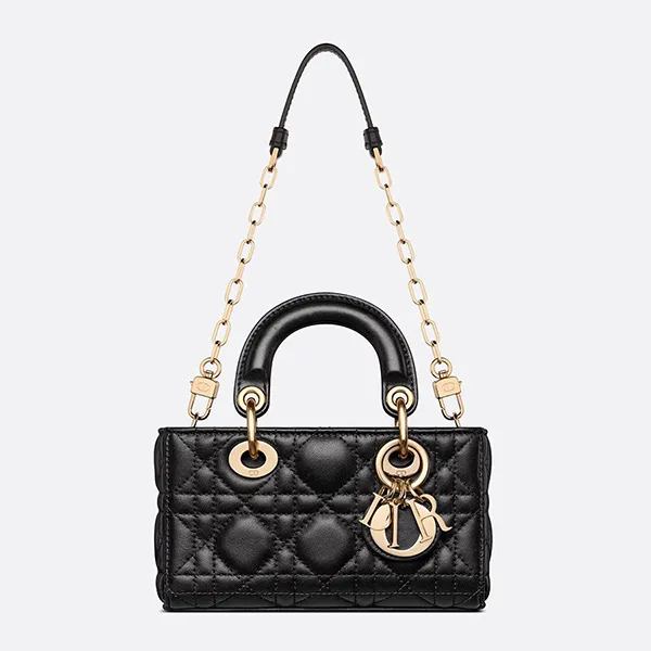 Túi Xách Tay Dior Micro Lady D-Joy Bag S0910ONGE_M900 Màu Đen - Túi xách - Vua Hàng Hiệu