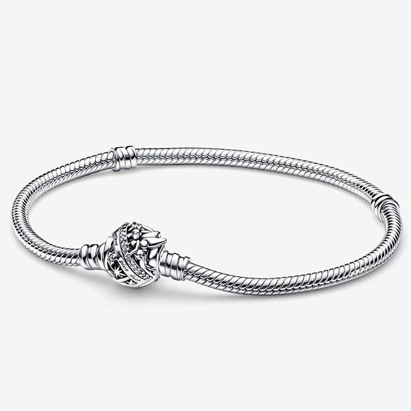 Vòng Đeo Tay Pandora Disney Tinker Bell Clasp Moments Snake Chain Bracelet 592548c01 Màu Bạc Size 16 - Trang sức - Vua Hàng Hiệu