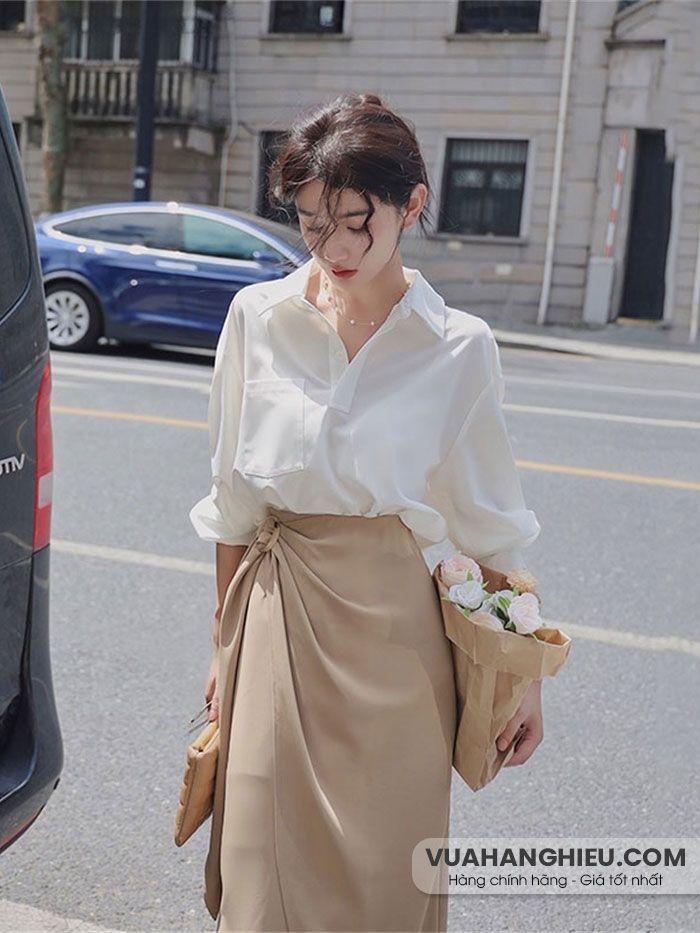 12+ cách phối đồ với áo blouse trắng cho nữ mùa hè