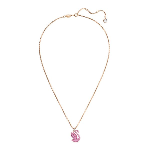 Dây Chuyền Swarovski Iconic Swan Pendantswan, Medium, Pink, Rose Gold-Tone Plated 5647552 Màu Hồng - Trang sức - Vua Hàng Hiệu