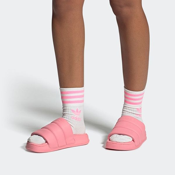 Dép Adidas Adilette Essential Slides HQ2055 Màu Hồng Size 36.5 - Dép - Vua Hàng Hiệu