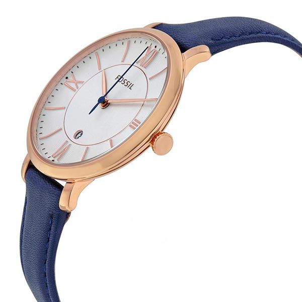 Đồng Hồ Nữ Fossil Jacqueline ES3843 Dây Da Màu Xanh Navy - Đồng hồ - Vua Hàng Hiệu