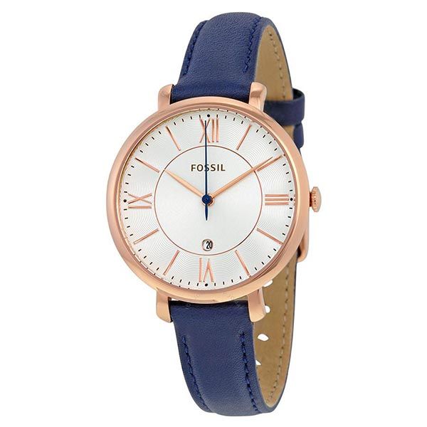 Đồng Hồ Nữ Fossil Jacqueline ES3843 Dây Da Màu Xanh Navy - Đồng hồ - Vua Hàng Hiệu