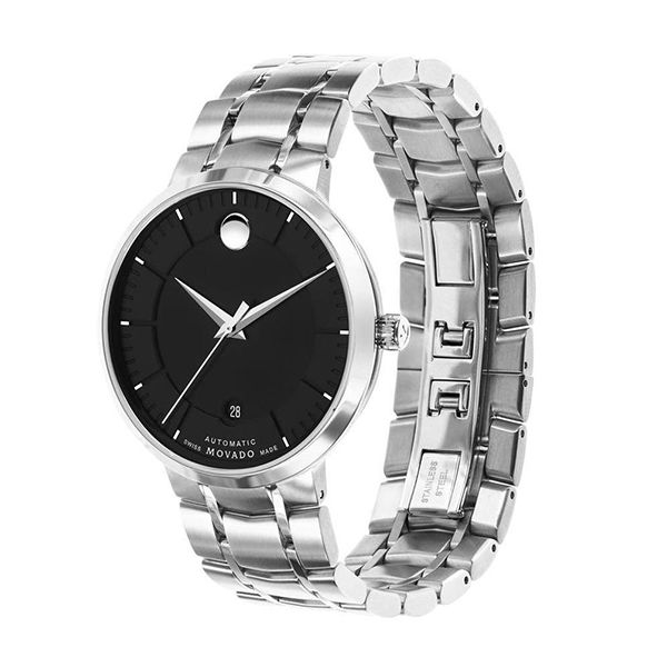 Đồng Hồ Nam Movado 0606914 Màu Đen Bạc - Đồng hồ - Vua Hàng Hiệu
