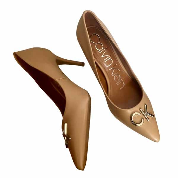 Giày Cao Gót Calvin Klein Greta CK Desert Sand Napa Màu Nude Size 6 - Giày - Vua Hàng Hiệu
