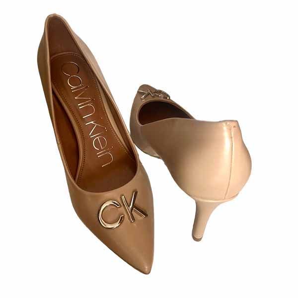 Giày Cao Gót Calvin Klein Greta CK Desert Sand Napa Màu Nude Size 6 - Giày - Vua Hàng Hiệu