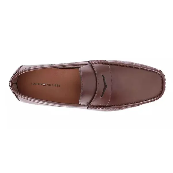 Giày Lười Nam Tommy Hilfiger Amile Driving Style Loafer Màu Nâu Size 7.5 - Giày - Vua Hàng Hiệu