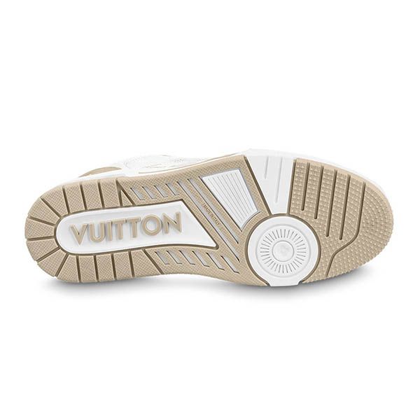 Giày Sneaker Nam Louis Vuitton 1A9ZC2 LV Trainer 2022 Màu Be Trắng Size 44.5 - Giày - Vua Hàng Hiệu