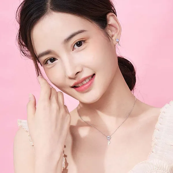 Khuyên Tai LiLi Jewelry Bạc Đính Pha Lê Aurora Nàng Tiên Cá Lili_619428 Màu Bạc Xanh - Trang sức - Vua Hàng Hiệu