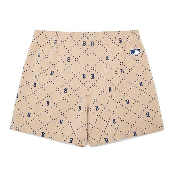 Quần Short MLB Dia Monogram Boston Red Sox 3FSPM0133-43SAL Màu Nâu Size M - Thời trang - Vua Hàng Hiệu