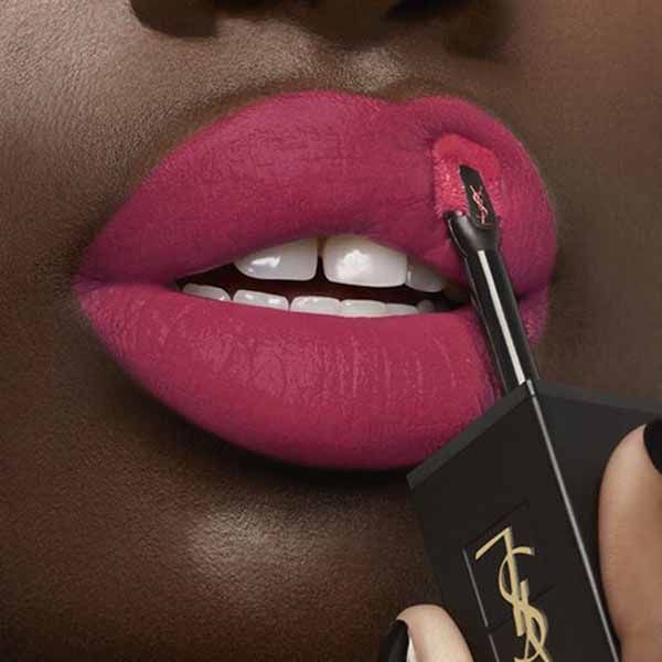 Son Kem Yves Saint Laurent YSL Tatouage Couture Velvet Cream Liquid Lipstick N°222 Màu Hồng - Son Môi - Vua Hàng Hiệu