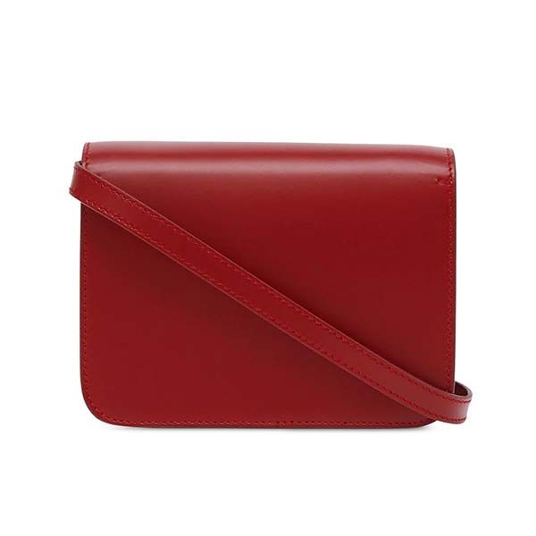 Túi Đeo Chéo Burberry TB Mini Dark Carmine Leather Màu Đỏ - Túi xách - Vua Hàng Hiệu