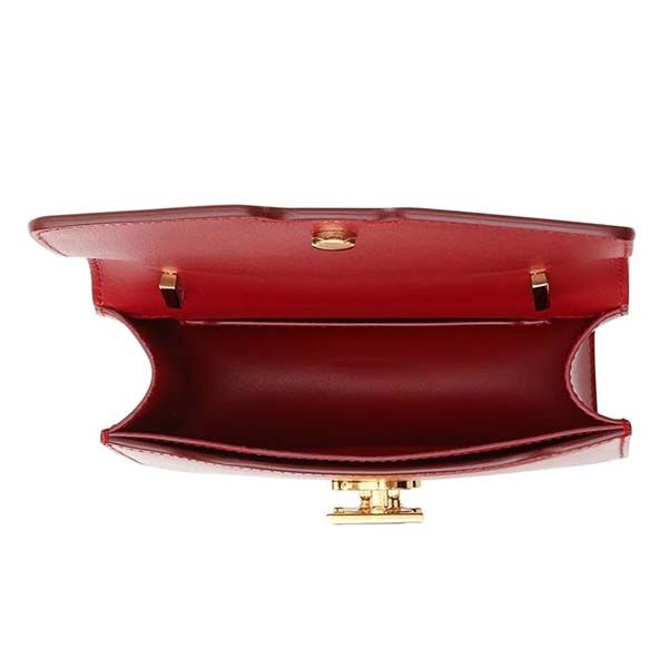 Túi Đeo Chéo Burberry TB Mini Dark Carmine Leather Màu Đỏ - Túi xách - Vua Hàng Hiệu