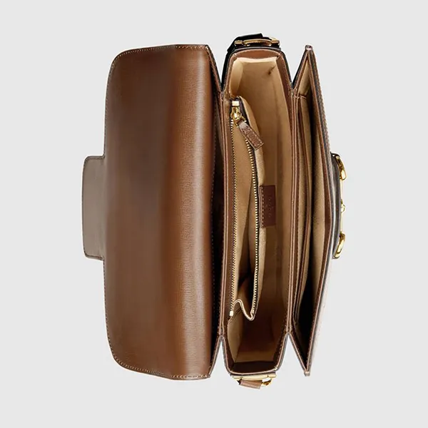 Túi Xách Gucci 1955 Horsebit Shoulder Bag Màu Nâu Nhạt - Túi xách - Vua Hàng Hiệu