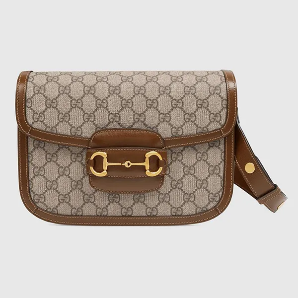 Túi Xách Gucci 1955 Horsebit Shoulder Bag Màu Nâu Nhạt - Túi xách - Vua Hàng Hiệu