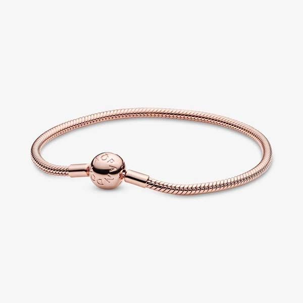Vòng Đeo Tay Pandora Moments Snake Chain Bracelet 580728 Màu Vàng Hồng Size 18 - Trang sức - Vua Hàng Hiệu