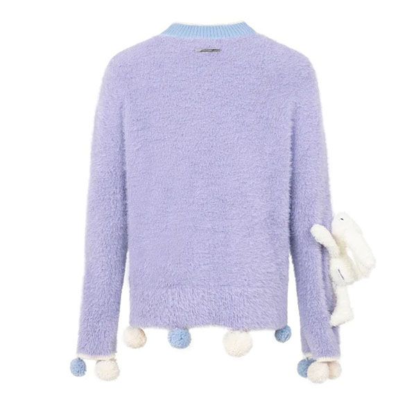 Áo Len 13 De Marzo Mohair Ball Sweater Purple FR-JX-537 Màu Tím Size S - Thời trang - Vua Hàng Hiệu