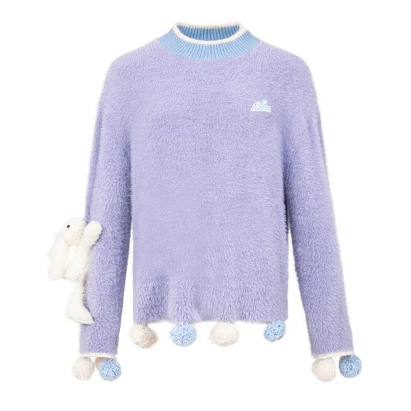 Áo Len 13 De Marzo Mohair Ball Sweater Purple FR-JX-537 Màu Tím Size S - Thời trang - Vua Hàng Hiệu