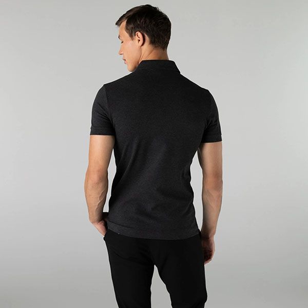 Áo Polo Nam Lacoste Regular PH5522EL6 Màu Xám Đen Size 5 - Thời trang - Vua Hàng Hiệu