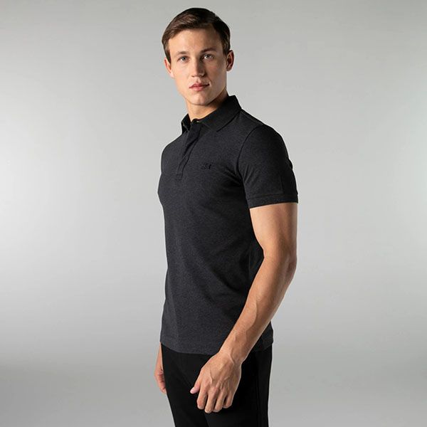 Áo Polo Nam Lacoste Regular PH5522EL6 Màu Xám Đen Size 5 - Thời trang - Vua Hàng Hiệu