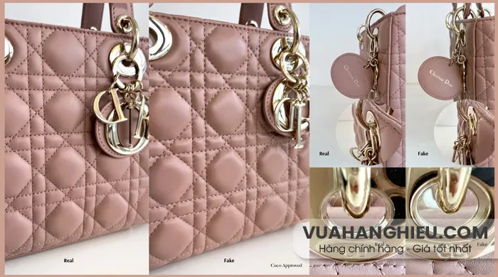 13 Cách phân biệt túi Dior Lady chính hãng thật - giả uy tín