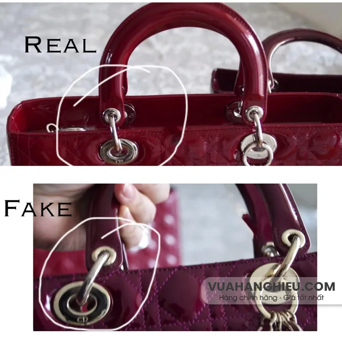 13 Cách phân biệt túi Dior Lady chính hãng thật - giả uy tín