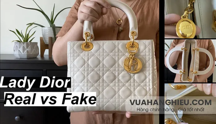 13 Cách phân biệt túi Dior Lady chính hãng thật - giả uy tín