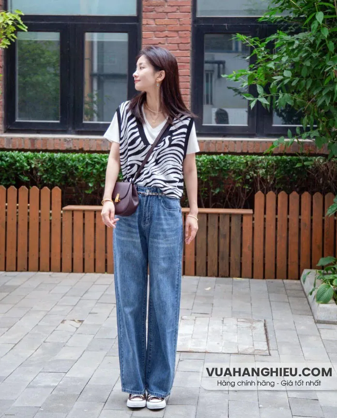 Mặc đẹp với 15 cách phối đồ cùng áo gile len Hàn Quốc