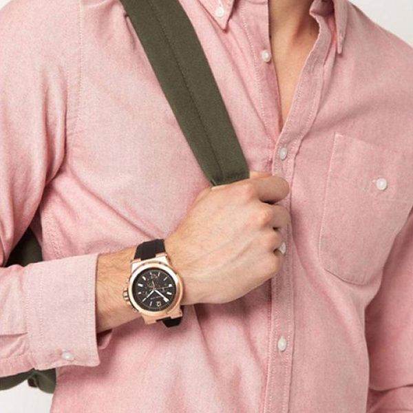 Đồng Hồ Nam Michael Kors MK8184 Màu Đen/Vàng Hồng - Đồng hồ - Vua Hàng Hiệu