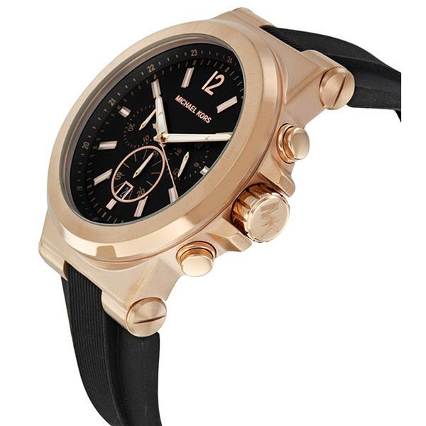 Đồng Hồ Nam Michael Kors MK8184 Màu Đen/Vàng Hồng - Đồng hồ - Vua Hàng Hiệu