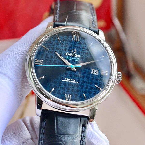 Đồng Hồ Nam Omega De Ville 424.13.40.20.03.003 42413402003003 Màu Xanh Navy - Đồng hồ - Vua Hàng Hiệu