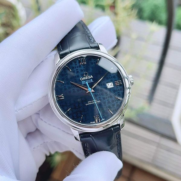 Đồng Hồ Nam Omega De Ville 424.13.40.20.03.003 42413402003003 Màu Xanh Navy - Đồng hồ - Vua Hàng Hiệu