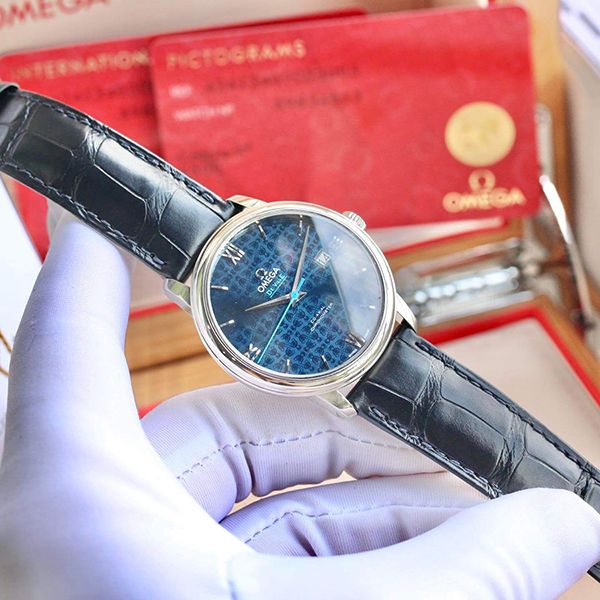 Đồng Hồ Nam Omega De Ville 424.13.40.20.03.003 42413402003003 Màu Xanh Navy - Đồng hồ - Vua Hàng Hiệu
