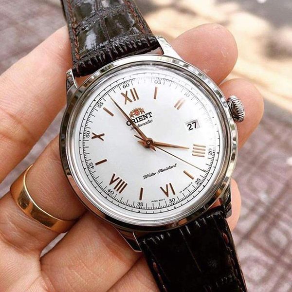 Đồng Hồ Nam Orient Bambino FAC00008W0 Lịch Lãm Màu Nâu Bạc - Đồng hồ - Vua Hàng Hiệu