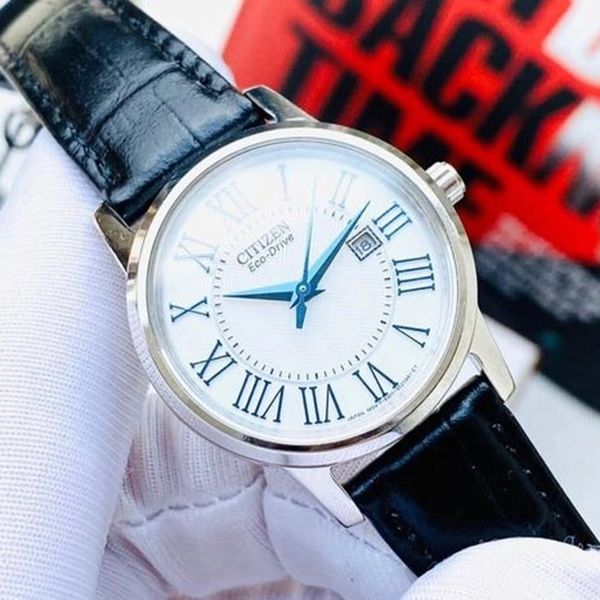 Đồng Hồ Nữ Citizen Eco Drive Dây Da Cá Sấu EW1568 – 04A Màu Đen - Đồng hồ - Vua Hàng Hiệu