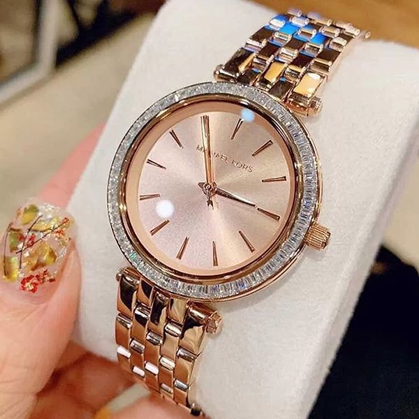 Đồng Hồ Nữ Michael Kors MK3366 Dây Kim Loại Màu Vàng Hồng - Đồng hồ - Vua Hàng Hiệu