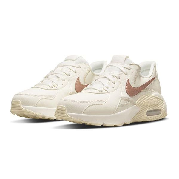 Giày Thể Thao Nữ Nike Air Max Lace-up Casual Style Leather Low-Top Sneakers WDM0837 Màu Nâu Be Size 36 - Giày - Vua Hàng Hiệu