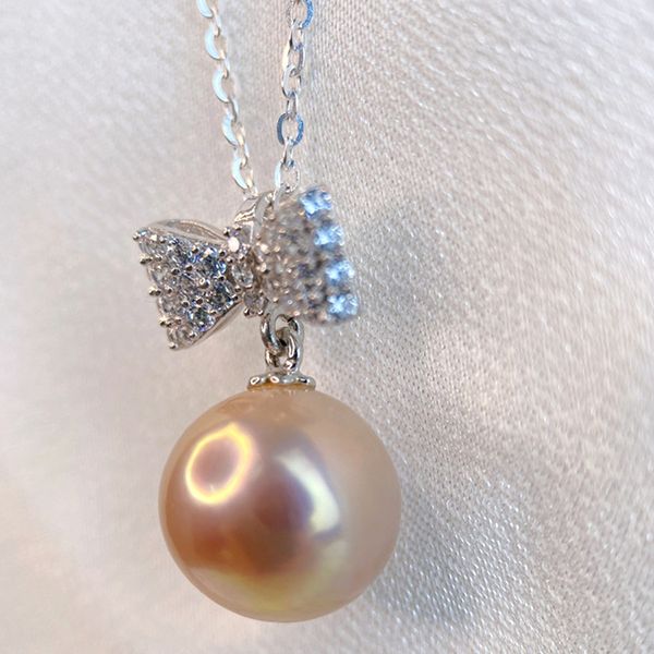 Mặt Dây Chuyền Nữ Minh Hà Pearl Jewelry Ngọc Trai Và Hình Nơ Màu Bạc - Trang sức - Vua Hàng Hiệu