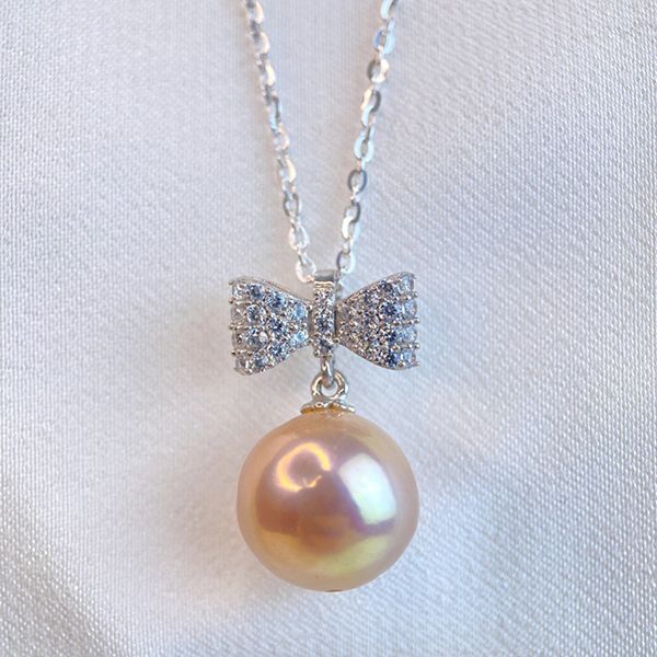 Mặt Dây Chuyền Nữ Minh Hà Pearl Jewelry Ngọc Trai Và Hình Nơ Màu Bạc - Trang sức - Vua Hàng Hiệu