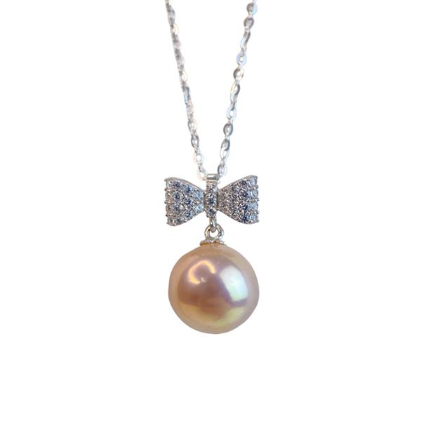 Mặt Dây Chuyền Nữ Minh Hà Pearl Jewelry Ngọc Trai Và Hình Nơ Màu Bạc - Trang sức - Vua Hàng Hiệu