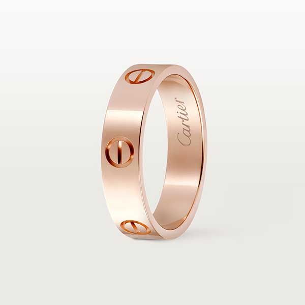 Nhẫn Nam Trơn Jewery Luxury Love Không Kim Cương 5.5mm Màu Vàng Hồng - Trang sức - Vua Hàng Hiệu